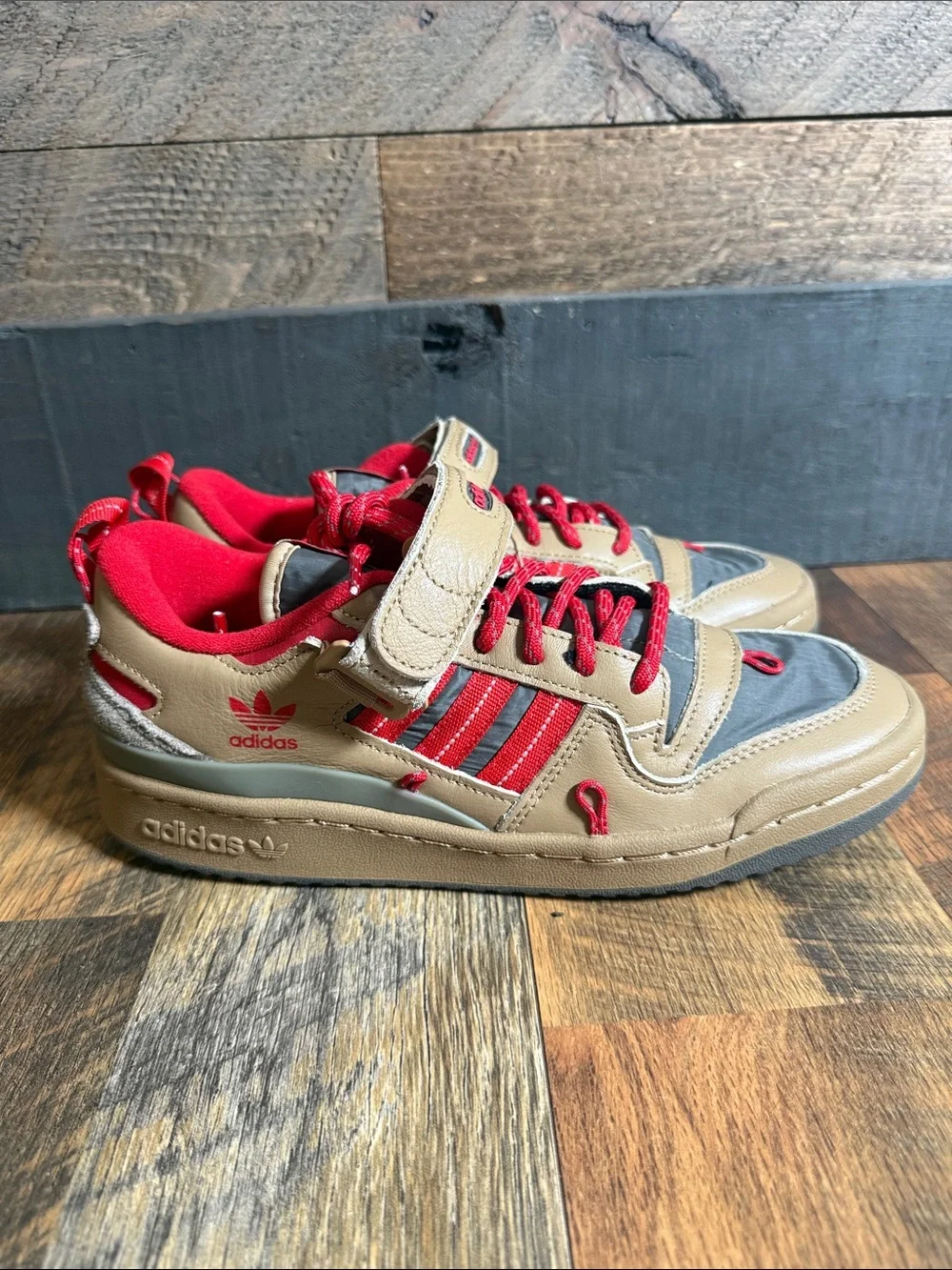 Adidas Forum 84 Camp Low GV6785 Brown Red Sneakers NWT Men’s 7 Women’s 8